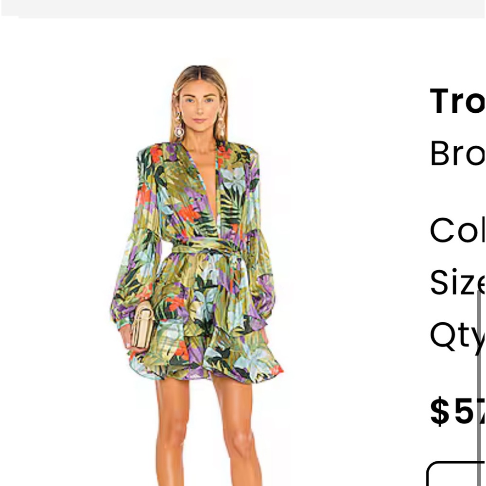 Gorgeous dress. Wire at bottom makes it flare and has shape. Bronx and Banco